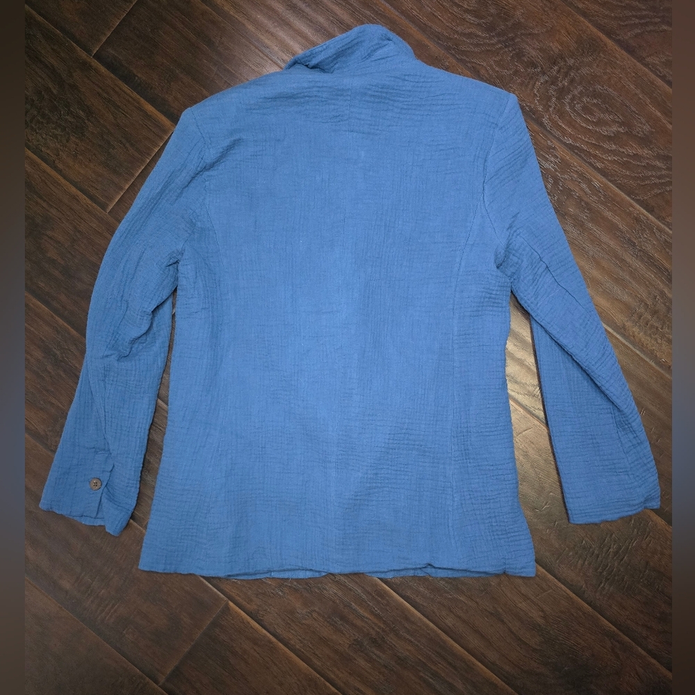 NWT Stoosh Womens Long Sleeve Slate Blue Blazer Jacket Medium - Picture 8 of 9